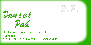 daniel pak business card